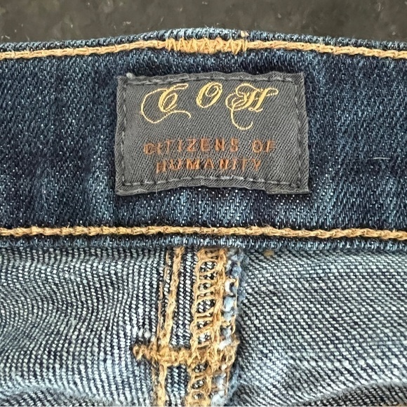 Citizens Of Humanity Dita Mid Rise Straight Petite Bootcut Leg Jeans Size 30 - Picture 10 of 13